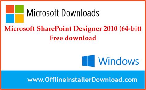 sharepoint designer 2010 64 bit download.